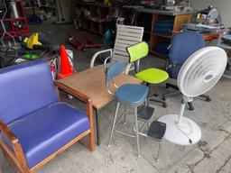 Assorted office furniture