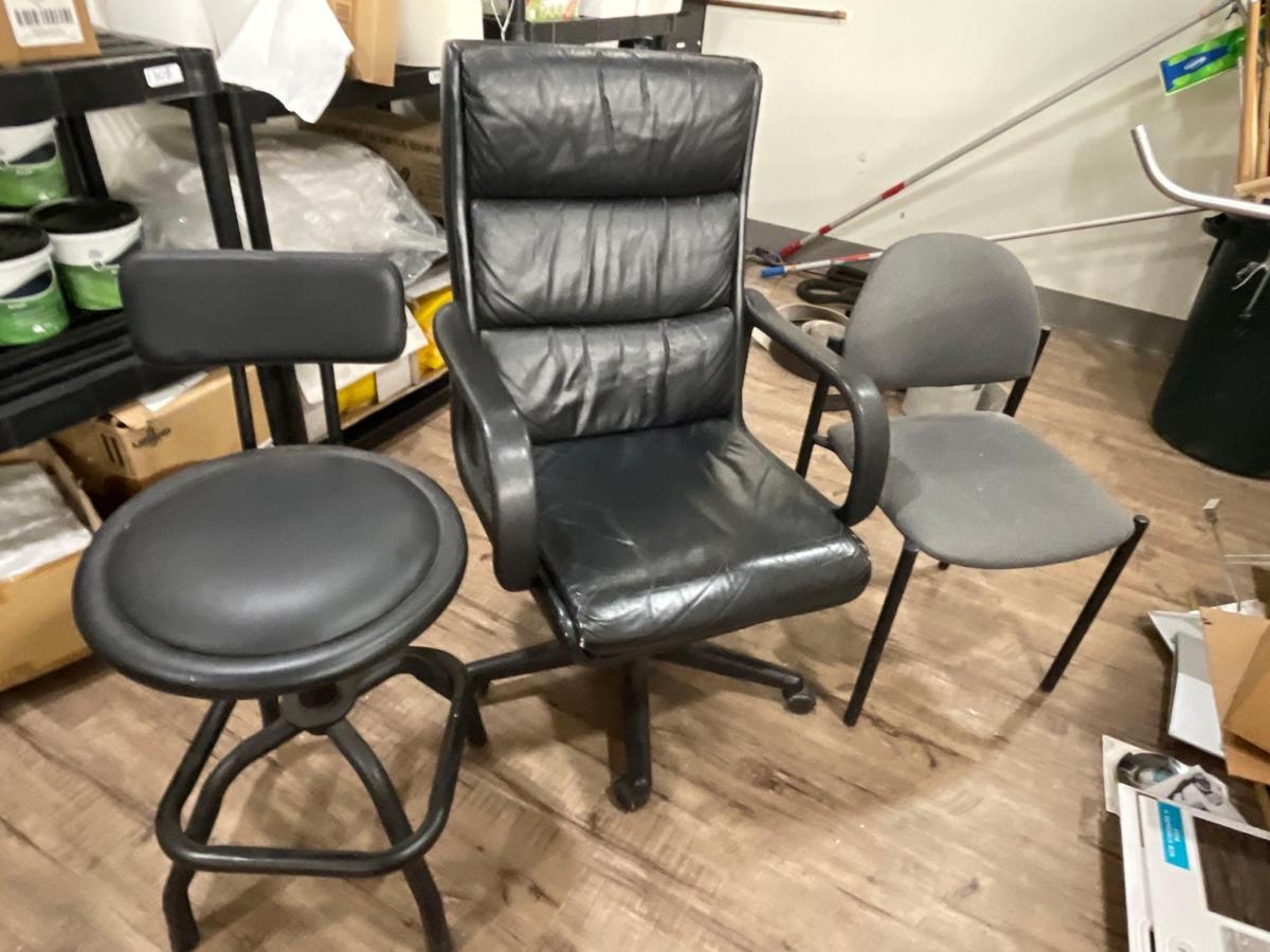 (3) Assorted office chairs