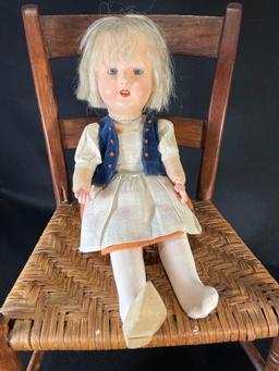 11" Kammer Reinhart doll & 15" Effenbee patch girl doll