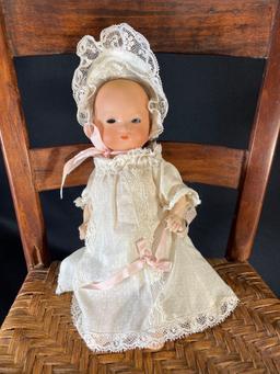 8" Armand Marseille German doll & 7-1/2" 208 J bisque doll