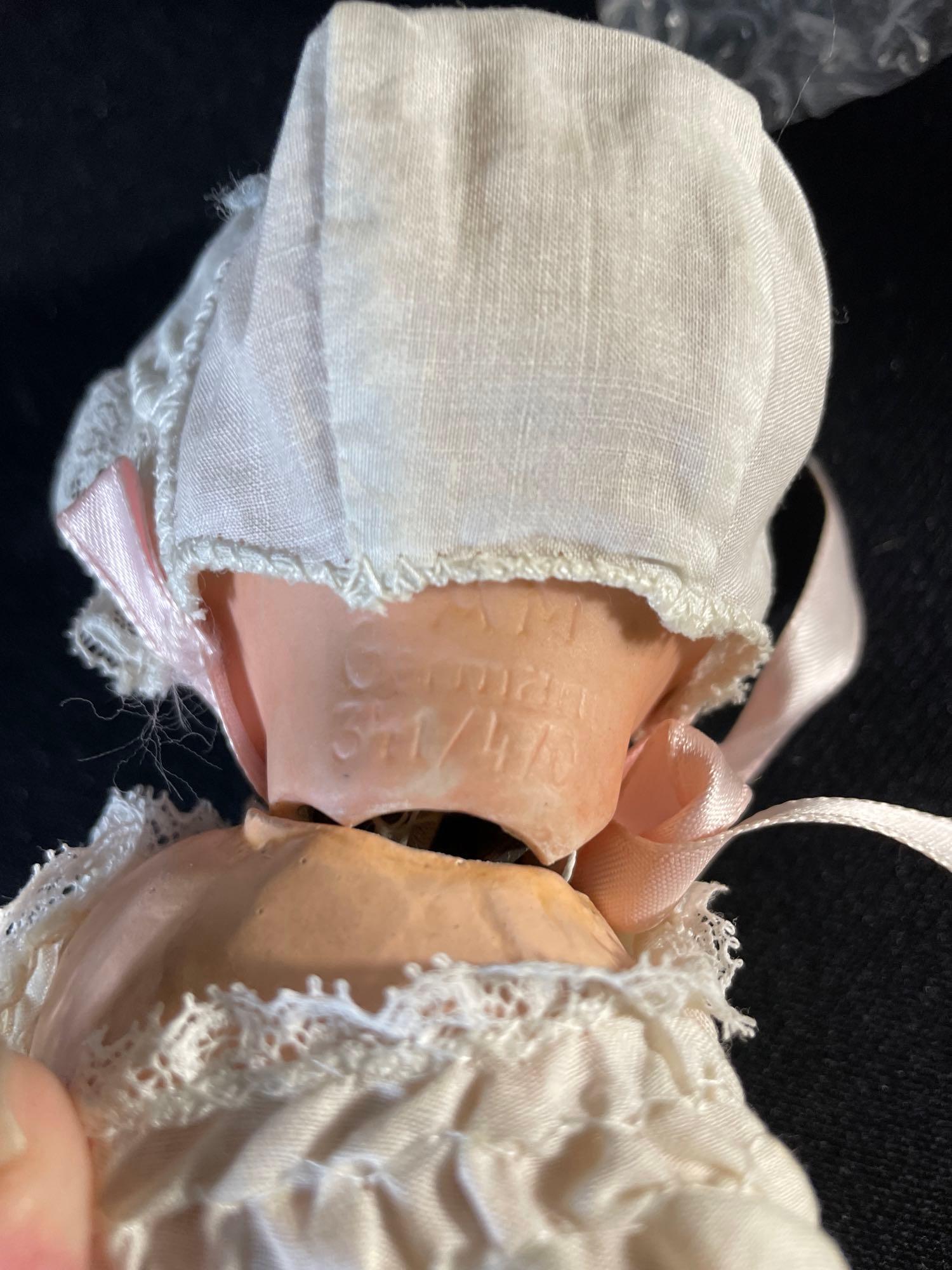 8" Armand Marseille German doll & 7-1/2" 208 J bisque doll