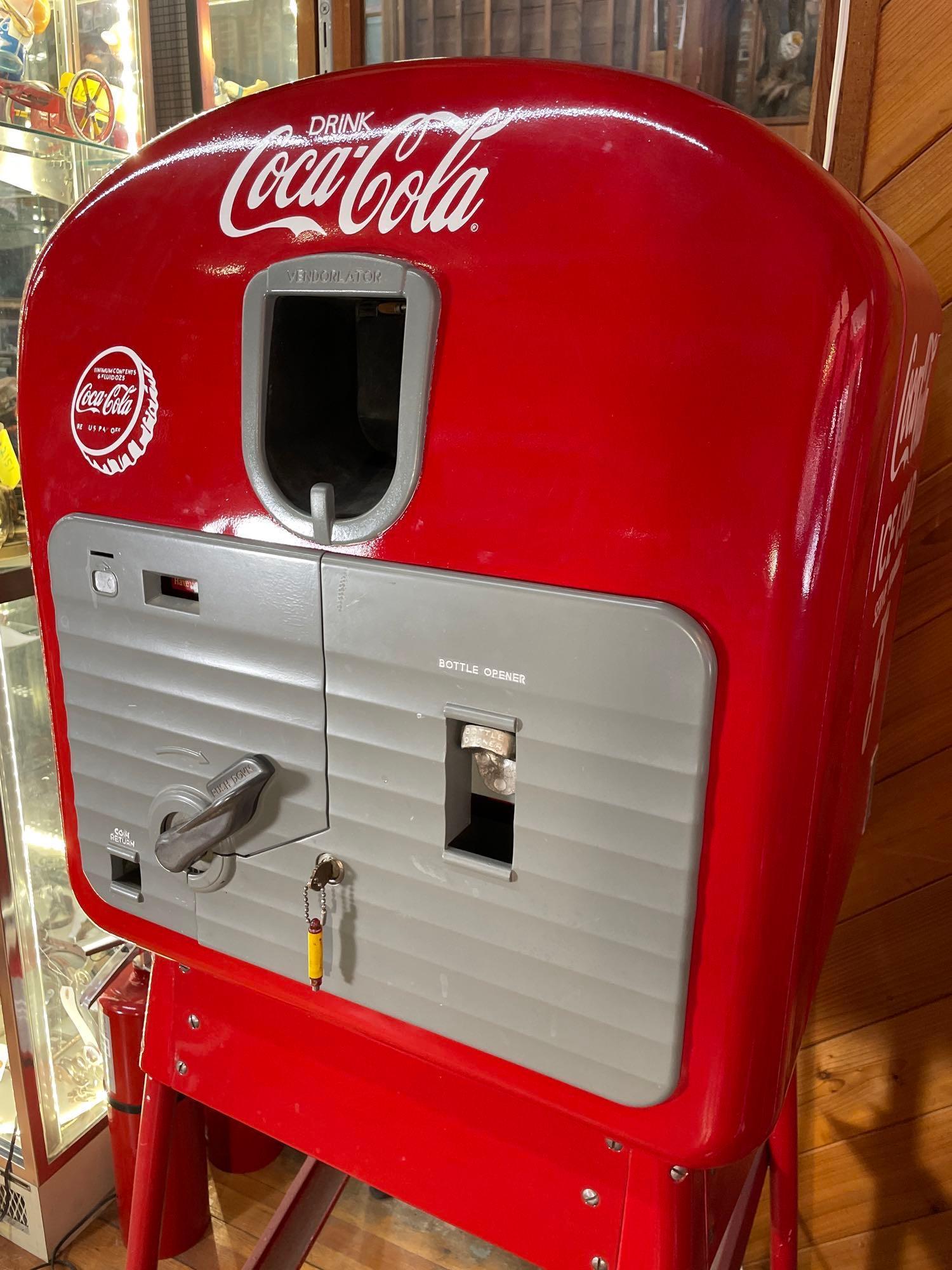 Unique 1930"s Restored Coke Machine