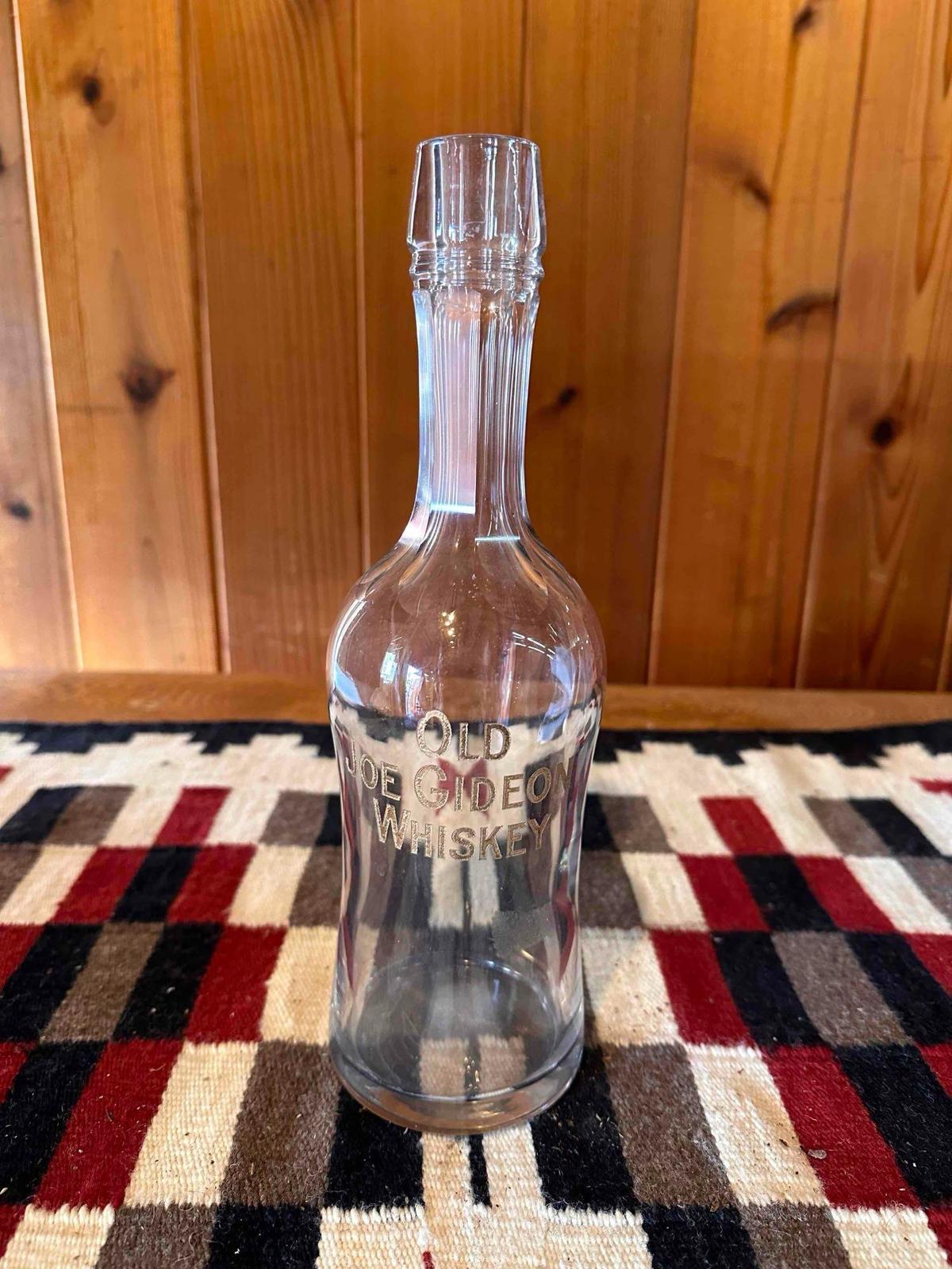 Antique Old Joe Gideon Whisky Bottle