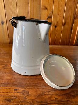 Large Antique Porcelain Coffee Pot