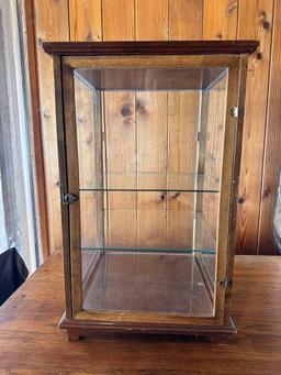 Small Maple and Glass Display Case