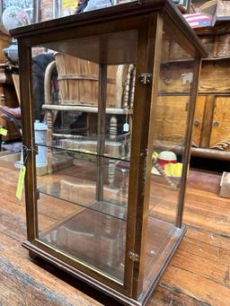 Small Maple and Glass Display Case