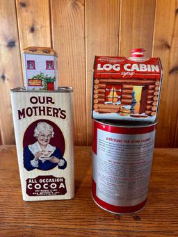 Set of 4 Vintage 1950's Tins