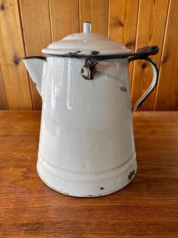 Antique Tall Porcelain Tea Pot