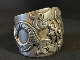 Sterling Silver Cuff "Rancho Alegre Mexico 2005"