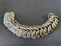 Sterling Silver snake Link Bracelet