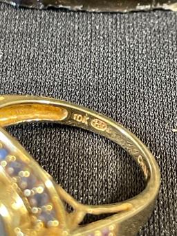 14K Gold Ring with Drusey