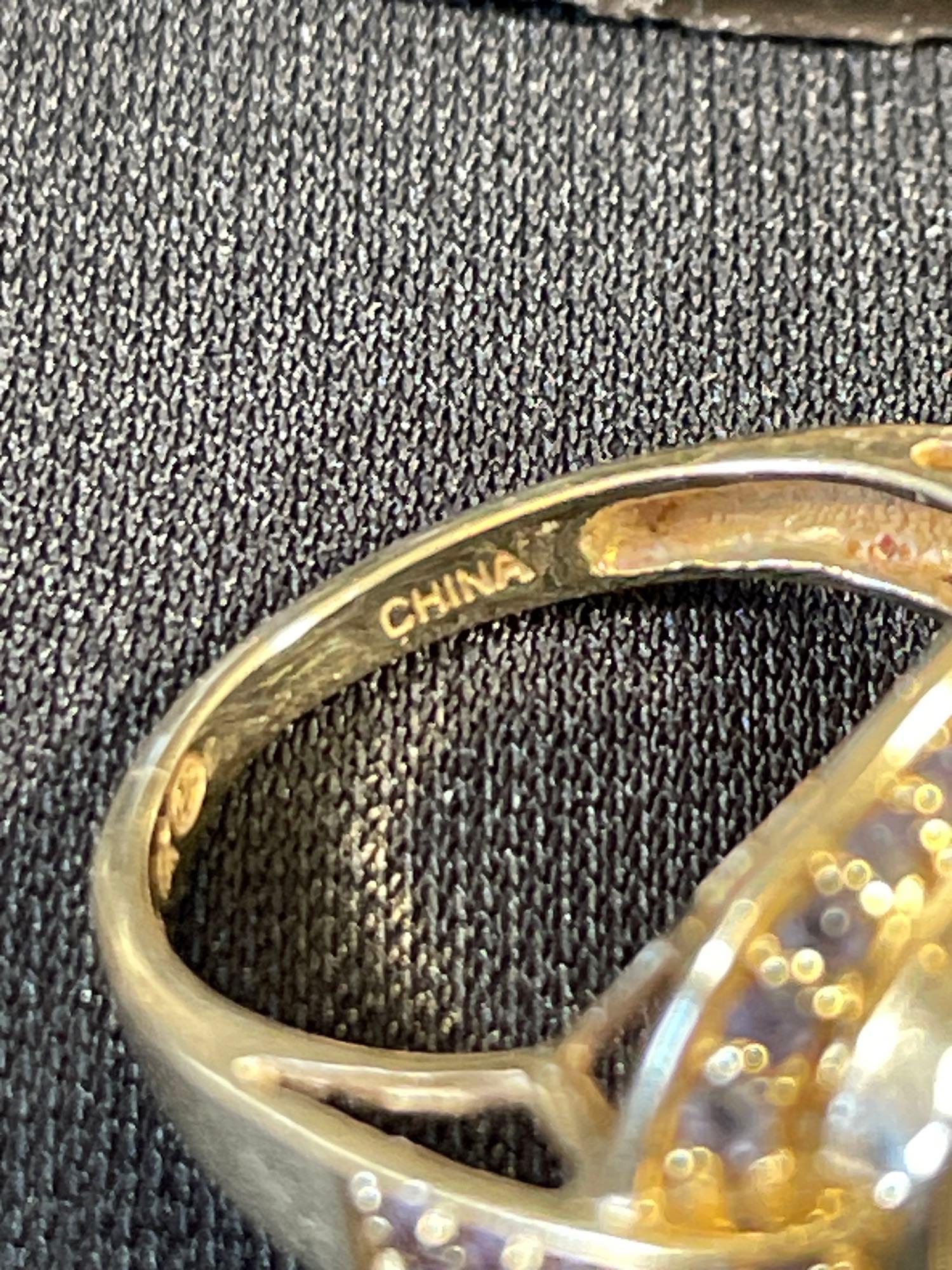 14K Gold Ring with Drusey