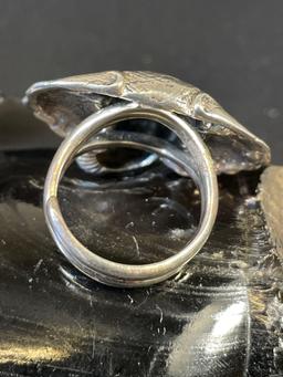 Large Sterling Silver Elephant Ring