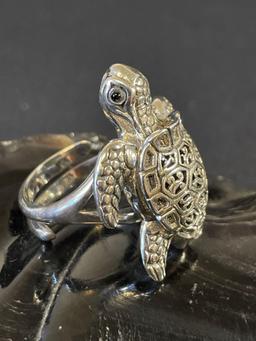 Sterling Silver Turtle Ring