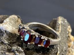 Sterling and Garnet Ring