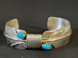 Sterling Silver and Turquoise Cuff