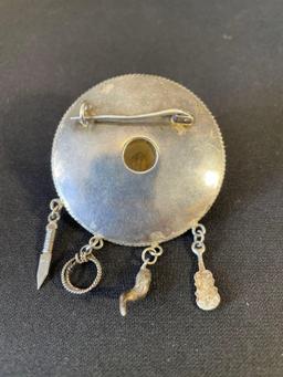 Sterling Silver Sombrero Pin