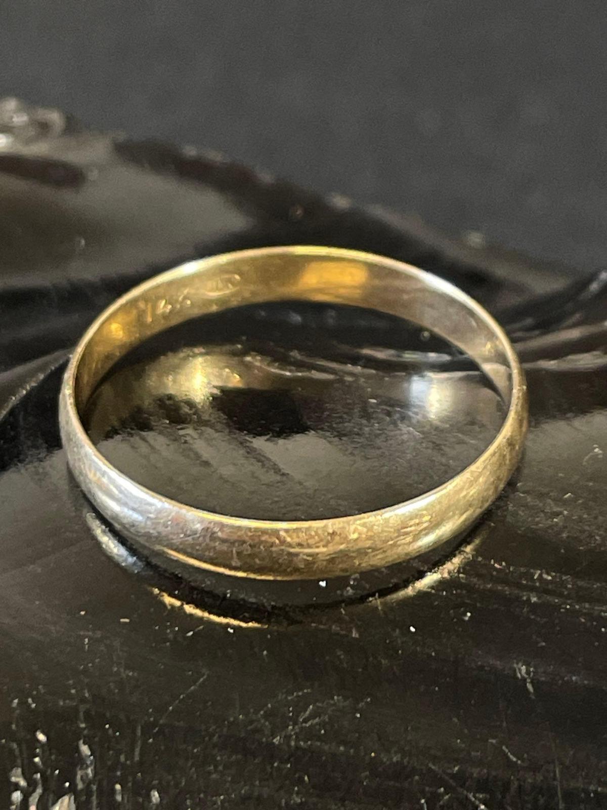 14K Gold Band Ring