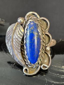 Lapis and Sterling Ring