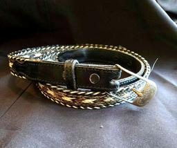 Western hitched belt, Hamley sterling buckle