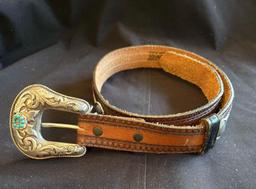 Justin hitch-trimmed belt