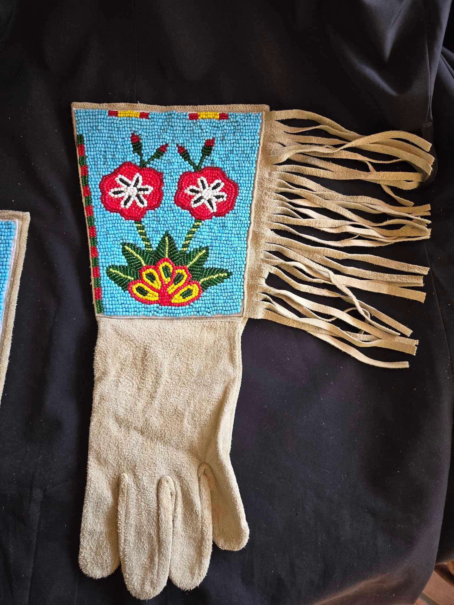 Native American Beaded Gloves