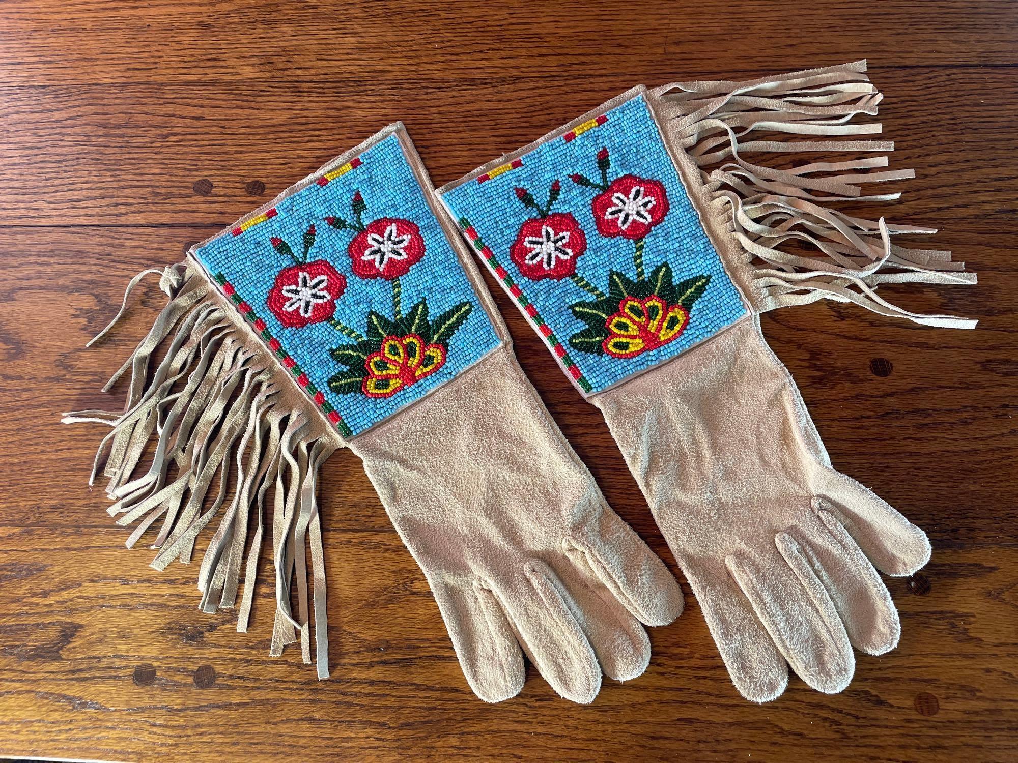 Native American Beaded Gloves