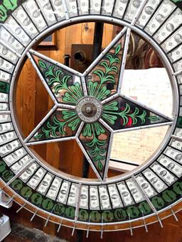 Large Antique Gambling Wheel