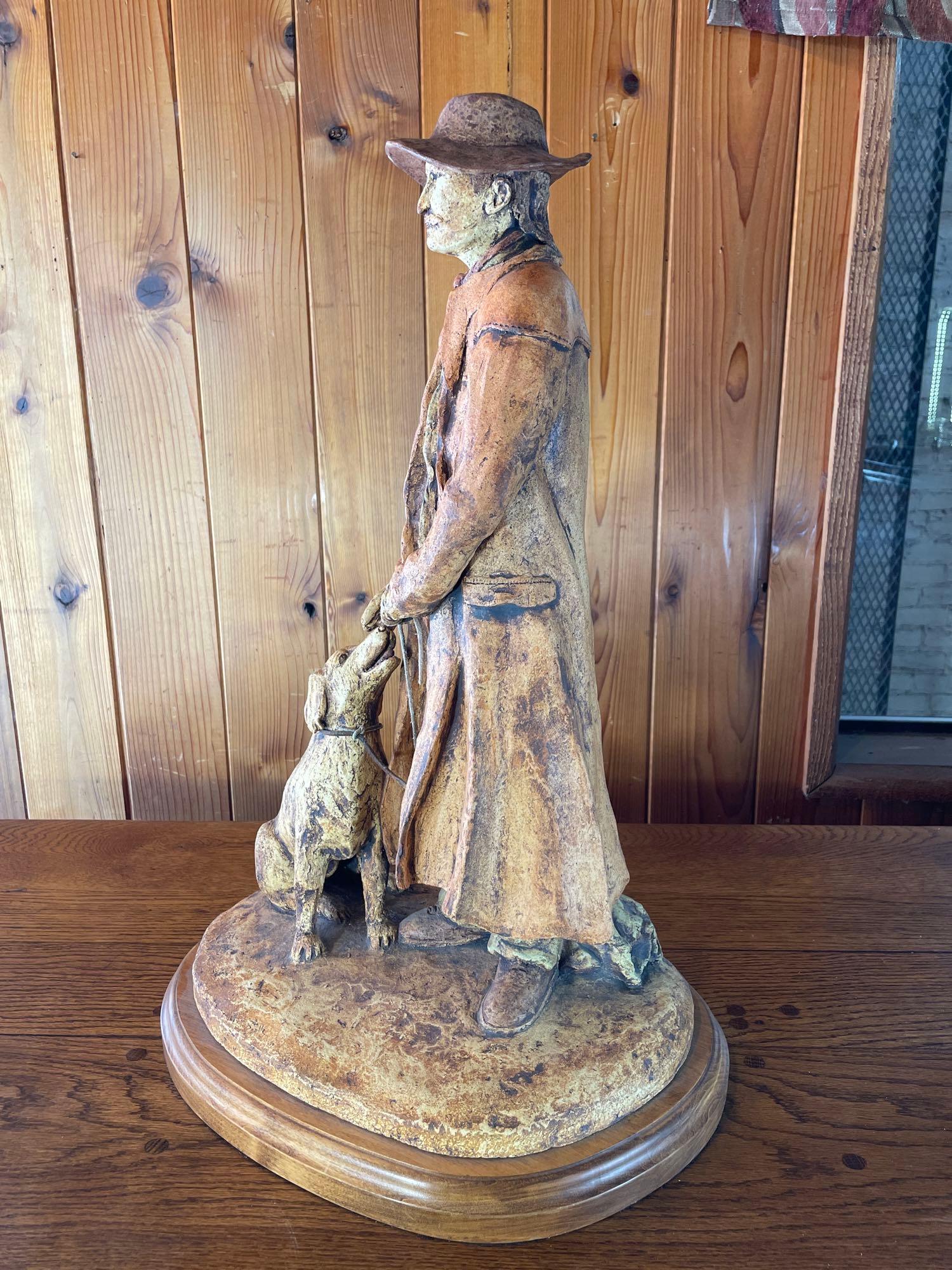 ...Original clay sculpture by Norman Frater, "The Drover"