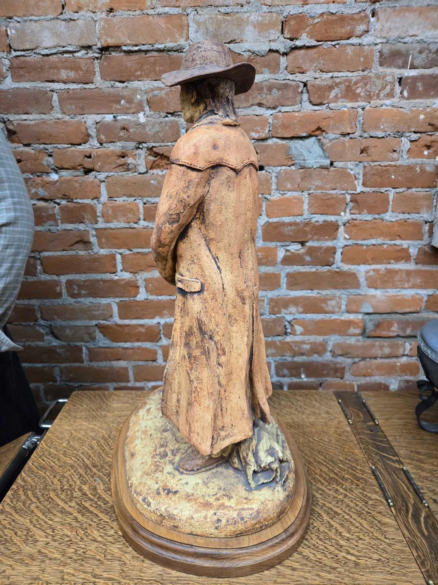 ...Original clay sculpture by Norman Frater, "The Drover"