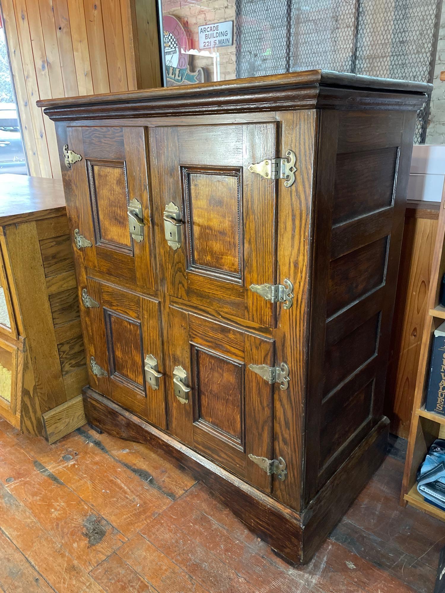 Antique Oak Ice Box