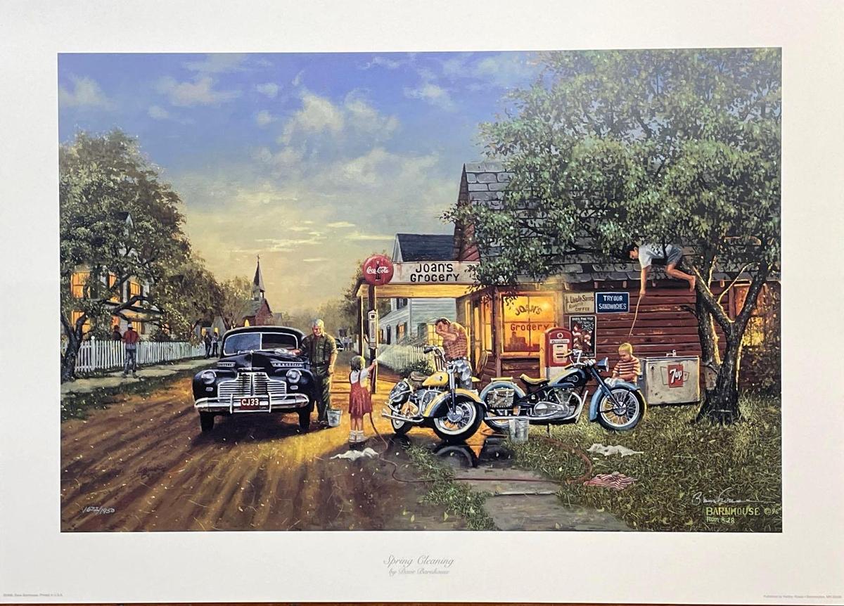 Dave Barnhouse (1996) "Spring Cleaning" Signed Print