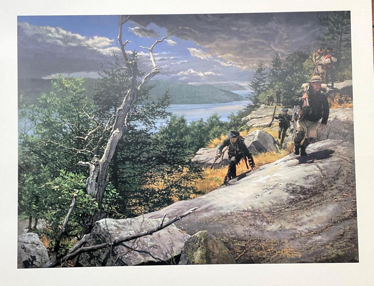 John Burton (2020) "Rangers toward Ticonderoga" Signed Print