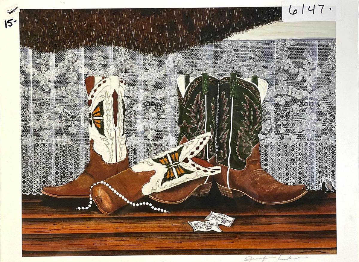 Jennifer Miller "Boots After The Dance" Signed Print