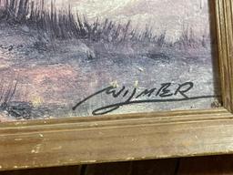Wilmer "River Scene" Signed Print