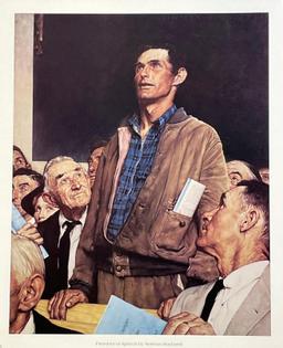 Norman Rockwell  "Freedom of Speech"