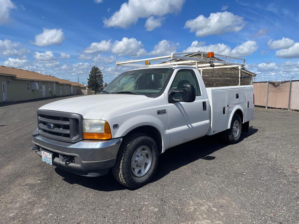 2001 Ford F-250 Pickup Truck w/ Utility Box & Ladder Rack