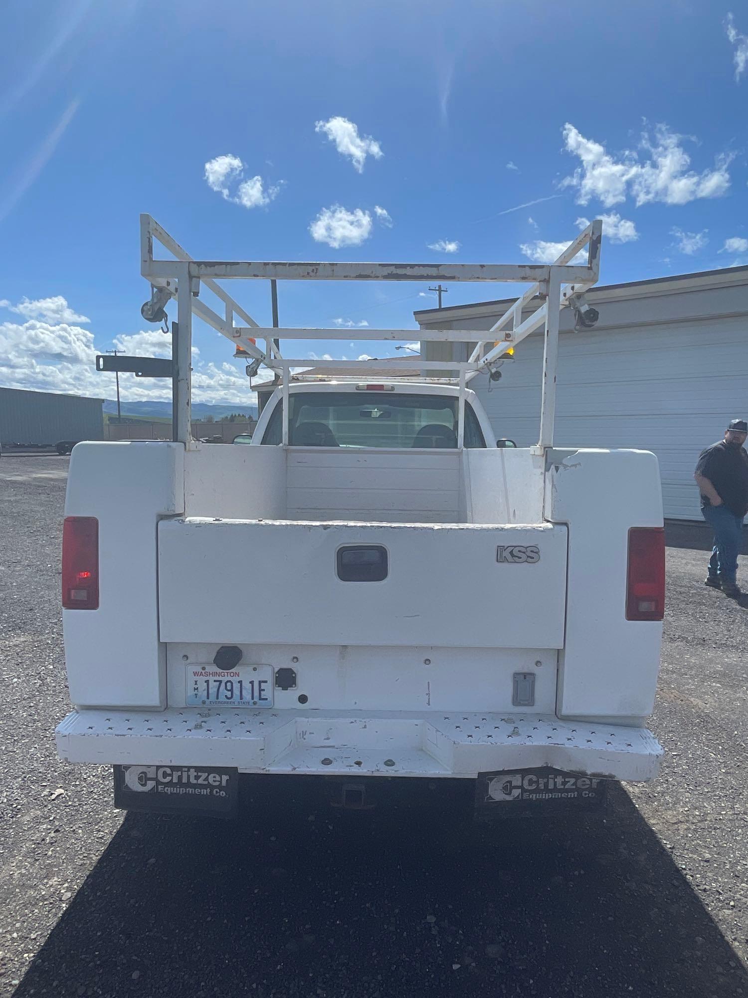 2001 Ford F-250 Pickup Truck w/ Utility Box & Ladder Rack