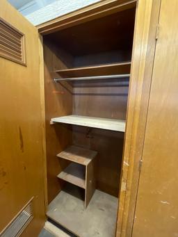 4-Banks Single Door Wooden Cabinet Locker Unit