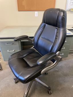 Vintage MCM Industrial Desk w/ Chair