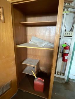 Single Door Cabinet w/ Gas Can