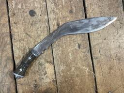 16" Vintage India Kukri Gurkha fixed blade w/ sheath
