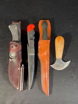Assortment of fixed knives -see photo's-