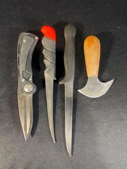 Assortment of fixed knives -see photo's-