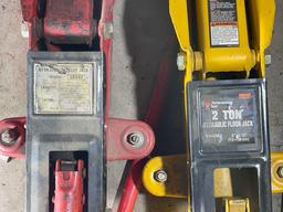 (2) 2-Ton Hydraulic Floor Jacks