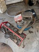 Bucket & Tray Of Scrap Metal Material