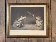 Edward S Curtis 1914 "Nakoator & Hamatsa Emerging From The Woods," Ceremony Of Kwakwaka Tribe