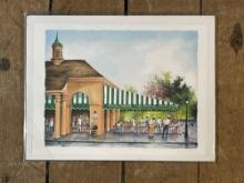 Jamie Hebert "Cafe Du Monde," Watercolor Painting