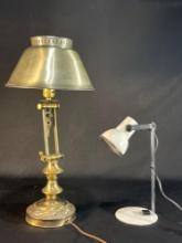 Two Adjustable Desk Lamps