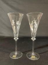 Pair Of Mikasa Crystal Stemware & Pair Of Unmarked